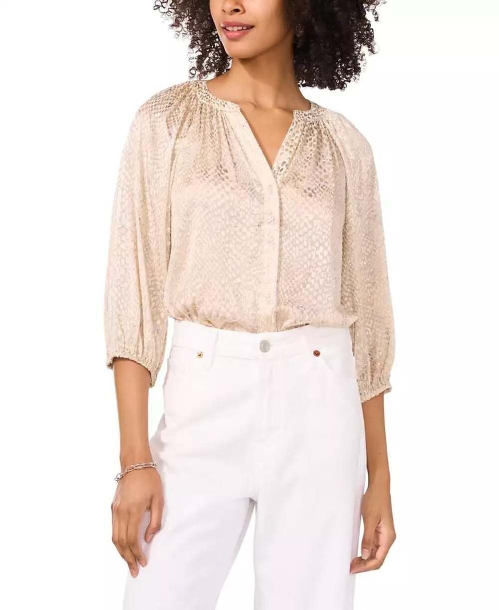 Rare NWT Vince Camuto Cream Raglan Sleeve Blouse Medium